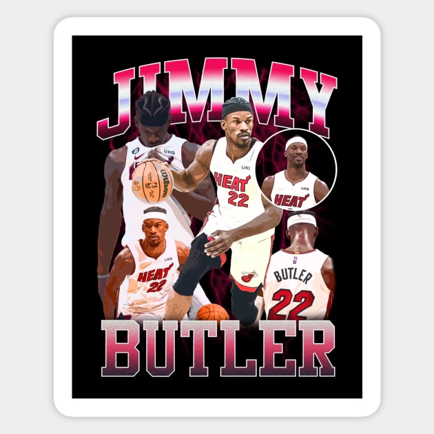 Jimmy Butler vintage Sticker by SYNDICATE WORLD